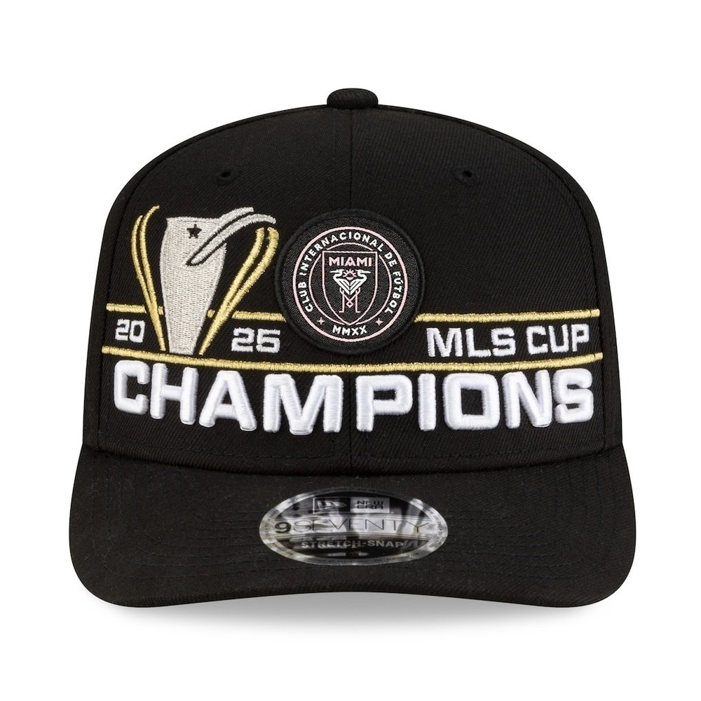 New Era 9SEVENTY MLS Inter Miami CF 2025 Champions Locker Room Stretch Snapback